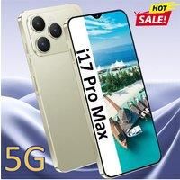 HOT NEW i17 Pro Max Original Cellphones 2026 Global Version 7.0inch 5G Dual Sim Smartphone 8000mAh Android 15 Mobile Cell Phones