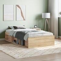 Bed Frame Sonoma Oak 100x200 cm