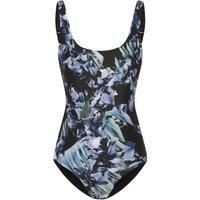 Preloved Floral Print OnePiece Swimsuit Women - Blackprint One Piece