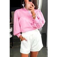 Everyday The Label Women's Relaxed Fit Shorts with Comfortable Drawstring Closure - Bonbon | Size: XL