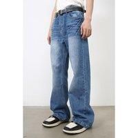 Loose Fit Basic Style Jeans