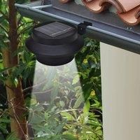 Berkfield Home Outdoor Solar Lamp Set 6 pcs Fence Light Gutter Light Black