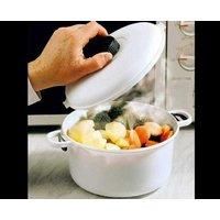 Microwave Pressure Cooker Easy Cook Micro Kitchen Compact Rice Vegetable