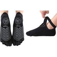 Women'S 3-Pair Yoga Socks With Grips - 6 Colours! - Blue