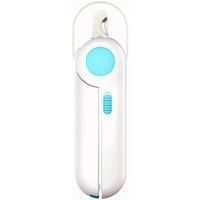 Led Pet Nail Trimmer Tool Kit - Pink Or Blue