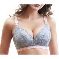 Wire Free Maternity Nursing Lace Bra Bralette - 3 Colours - Black