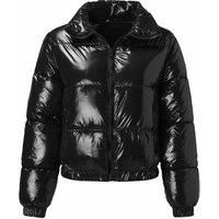 Green Women's Shiny Metallic Cropped Down Jacket - 5 Sizes, 9 Colours