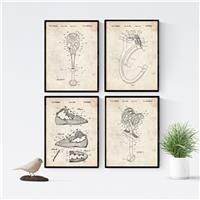 Nacnic Vintage - Pack of Sheets PATENTS Climbing. Set Posters 4 250