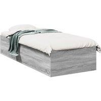 Berkfield Home Bed Frame without Mattress Grey Sonoma 90x200 cm