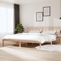 Bed Frame Solid Wood Pine 200x200 cm