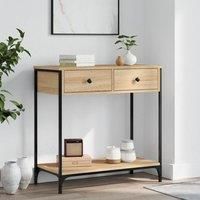 Console Table Sonoma Oak 75x34.5x75 cm Engineered Wood