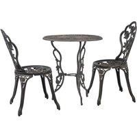 3 Piece Bistro Set Cast Aluminium