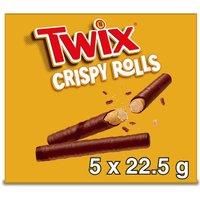 Twix Milk Chocolate Crispy Rolls Snack Bar Mulitpack 5 x 22.5g Bars