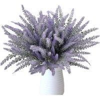 8 Bundles of Realistic Artificial Lavender Bouquets - Natural Look Home Decor