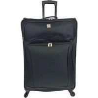 3-Piece Soft Shell Luggage Suitcase Set - 2 Styles - Grey