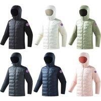 Unisex White Hooded Lightweight 90% Duck Down Jacket - Multiple Colours