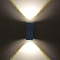 Lucande Tavi outdoor wall light with 2 Bridgelux LEDs