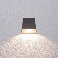 Lucande Wide shining outdoor wall light Hanno with LED