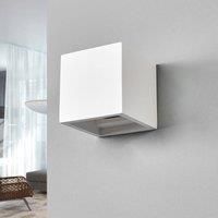 Wall Light /'Freja/' dimmable (Modern) in White Made of Plaster/Clay for e.g. Living Room & Dining Room (1 Light Source, G9) from Lindby | Wall Lighting, Wall lamp