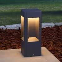 Lucande Aluminium LED pillar light Annika, 30 cm