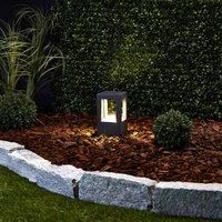 Lucande Rectangular Nicola LED pillar light, IP54