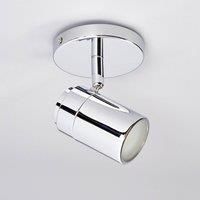 Ceiling Light /'Dejan/' dimmable (Modern) in Silver Made of Metal for e.g. Bathroom (1 Light Source, GU10) from Lindby | floodlight, Spotlight