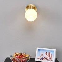 Lindby Elaina wall spotlight, brass