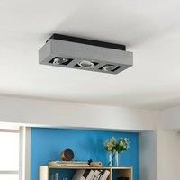 Arcchio Three-bulb Vince ceiling spotlight