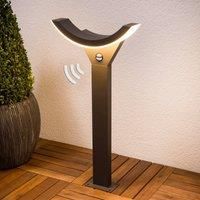 Lucande LED path light Half with motion detector