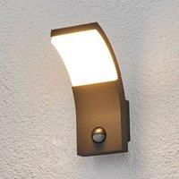 Lucande LED outdoor wall light Timm with motion detector