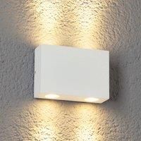 4-bulb Henor LED outdoor wall light in white