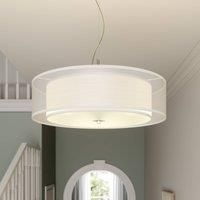 Lindby Pikka fabric pendant light for E27 LED bulbs
