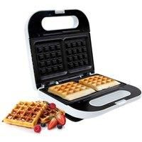 Geepas 815W Waffle Maker - 2 Slice Non-Stick Electric Belgian Waffle Maker with Thermostatically Controlled Function - Deep Cooking Plates - Waffles in Under 5 Mins - 2 Years Warranty