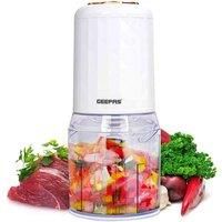 Geepas 400W Mini Food Processor – 500ML Capacity Food Chopper, 4 Bi-Level Stainless Steel Double Blades for Blending & Chopping – Perfect for Salads Salsa Pesto Curry Pastes & More – 2 Year Warranty