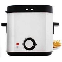 Geepas 1.5L Deep Fat Fryer Basket Oil Fried Chips Fry Food Compact Non-Stick