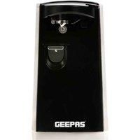 Geepas 3-in-1 Can Opener, Bottle Opener and Knife Sharpener – 3 Functional Can Opener - Cord-Storage Design - Hands Free Multifunctional Electric Tin Opener – 2 Year Warranty