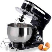 Geepas Stand Mixer 5L Mixing Bowl Beater DoughHook 6 Speed 1000W Stainless Steel