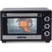 28L Electric Mini Toaster Oven & Grill Rotisserie Compact Cooker With Hot Plates
