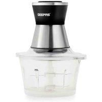 Geepas 500W Mini Food Processor Chopper Meat Grinder Mincer Shredder 2L Jar