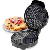 Waffle Maker Iron Non-Stick 5 Heart Belgian Waffle Machine 1000W Baking Geepas