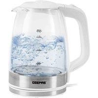 Electric Blue LED Illuminating Glass Jug Kettle Cordless 1.7L 2200W Tea Kettle