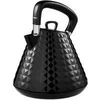 Electric Kettle 1.5L Cordless Traditional Pyramid Jug Auto Shut Off 3kW Black