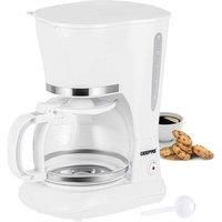 GEEPAS 1.5L Filter Coffee Machine 800W Coffee Maker Instant Espresso White