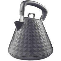 Geepas 1.5L Cordless Electric Kettle 3000W Traditional Pyramid Kettle, Grey