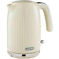 GEEPAS Fluted 1.7L Cordless Electric Kettle 3000W Rapid Boil Boil Dry Protection