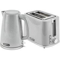 1.7L 3000 W Cordless Electric Kettle 900W 2 Slice Bread Toaster Combo Set Grey