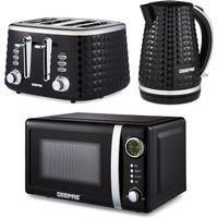 GEEPAS Digital 20L Microwave, Argyle Colletion 1.7L Kettle & 4 Slice Toaster Set