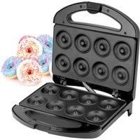Geepas 750W Doughnut Maker Machine, 8 Hole - Stainless Steel Donut Maker, Non-Stick Doughnut Snack Maker Machine - Makes Crispy Golden Fresh 8 Pcs Of Doughnuts In One Go – 2 Years Warranty