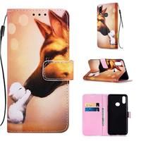 NiaCoCo Case for Samsung Image PU Leather Wallet Case Galaxy A10s 3D 1