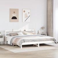 Berkfield Home Bed Frame without Mattress White 200x200 cm Solid Wood Pine